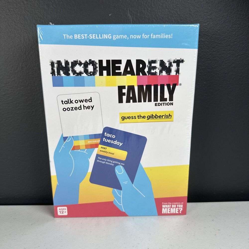 Incohearent Family Edition Card Game By What Do You Meme? New Sealed